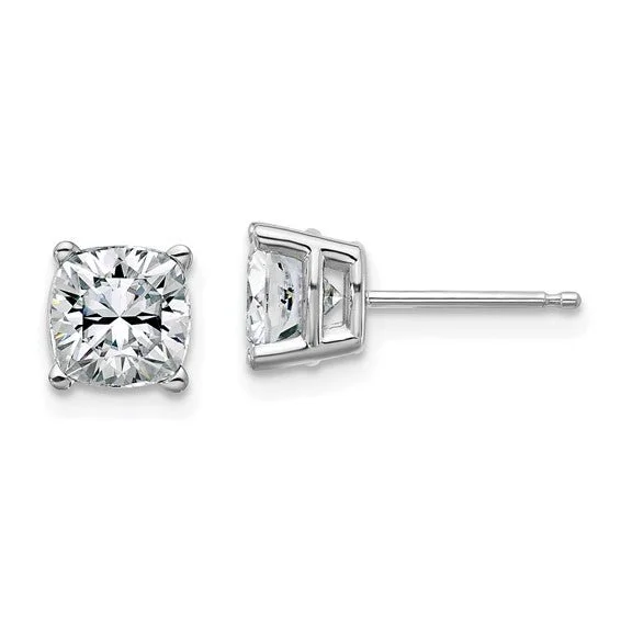 2.20 CTW Cushion Cut Moissanite Stud Earrings