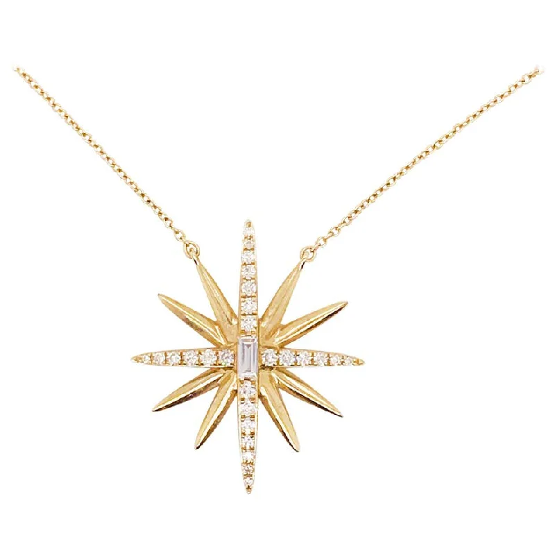 Diamond Starburst Necklace