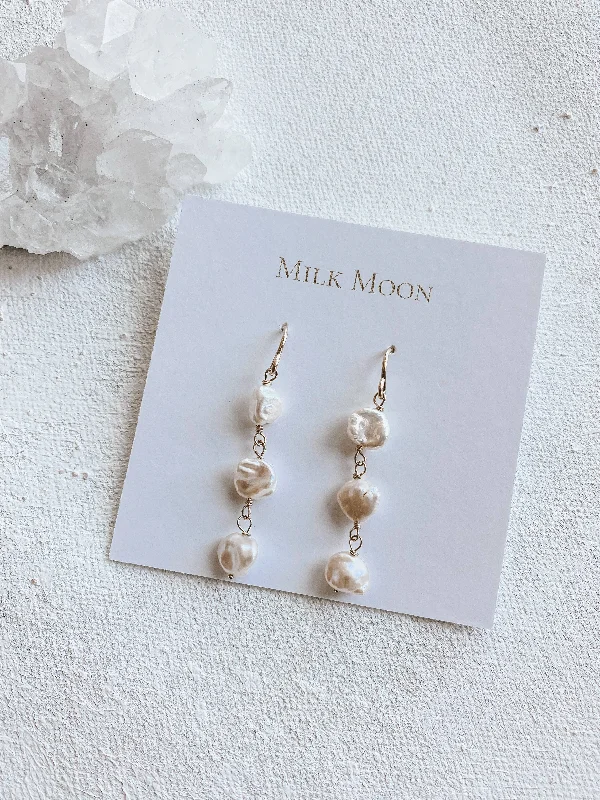 Pearl Trio Earrings