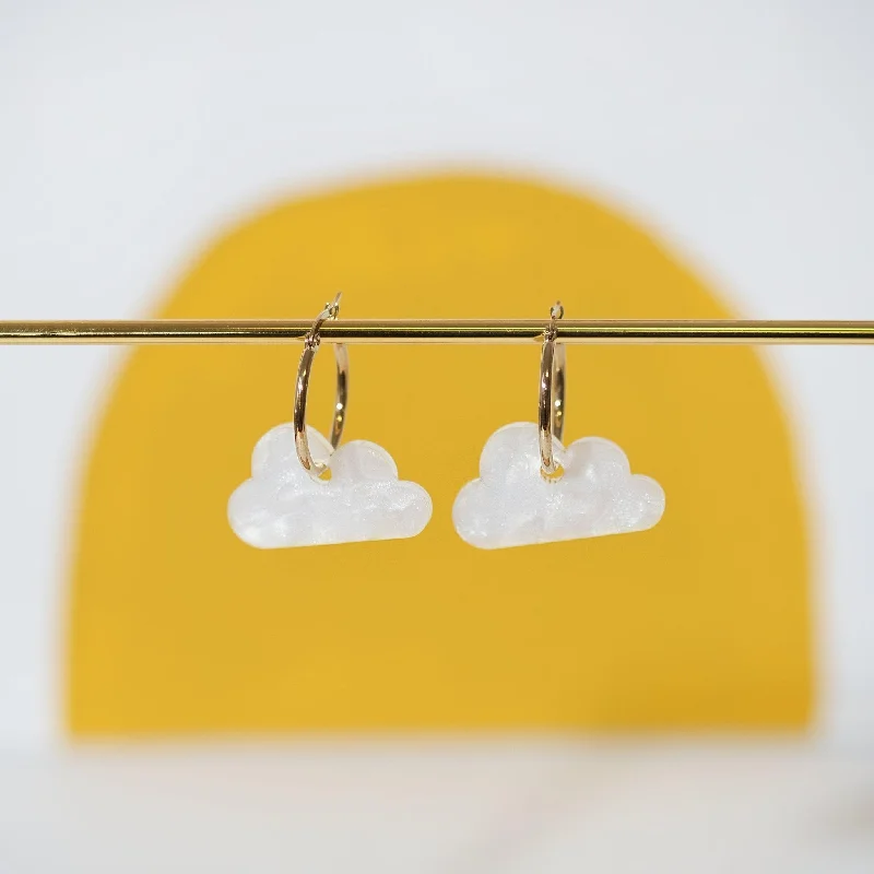 Cloud Hoop Earrings