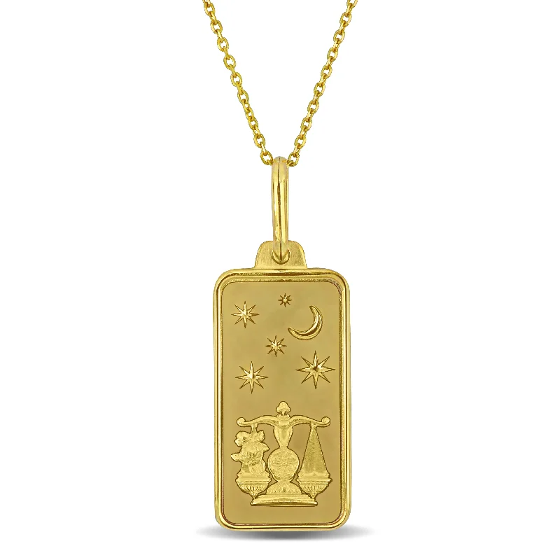 Mimi & Max Libra Horoscope Necklace in 10k Yellow Gold