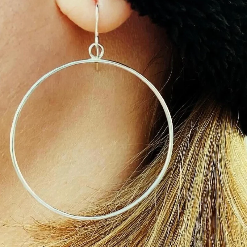 Lahaina // Silver Hoop Earrings