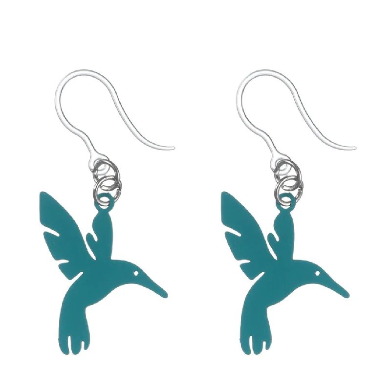 Hungry Hummingbird Dangles Hypoallergenic Earrings for Sensitive Ears Made with Plastic Posts