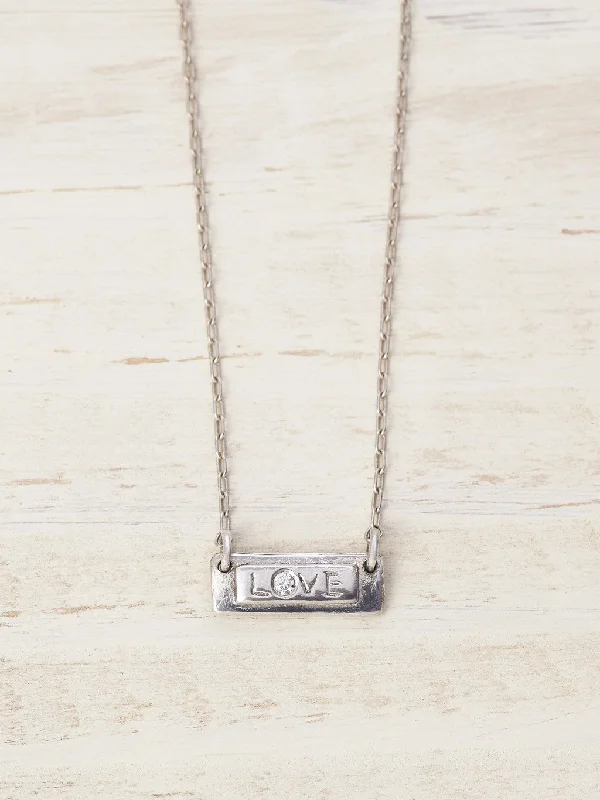 Love Bar Diamond Necklace