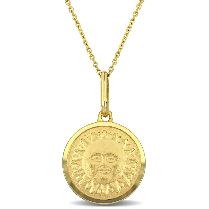 Mimi & Max Sun Necklace in 10k Yellow Gold