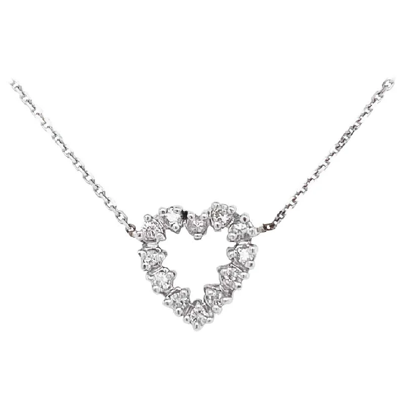 Diamond Open Heart Necklace