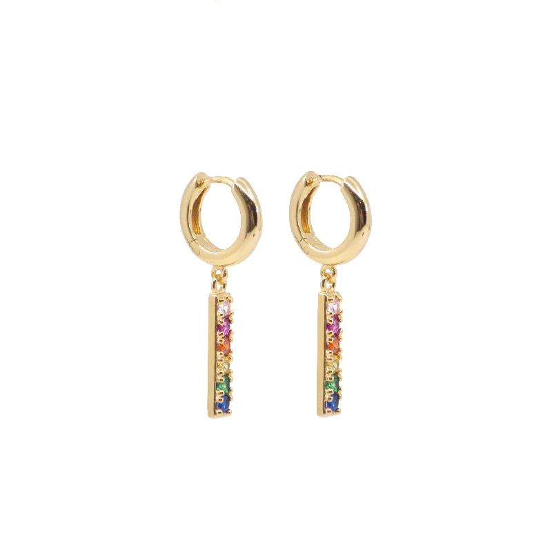 Rainbow Brite Earrings in Gold