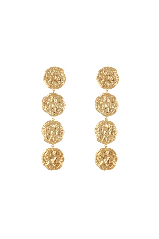 STATEMENT FEMININE WAVES DANGLING EARRINGS