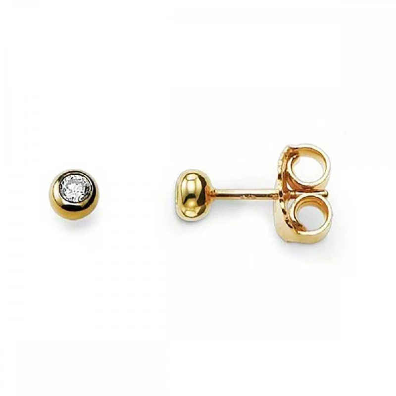 Thomas Sabo Yellow Gold Small Bezel Set Studs H1819-414-14