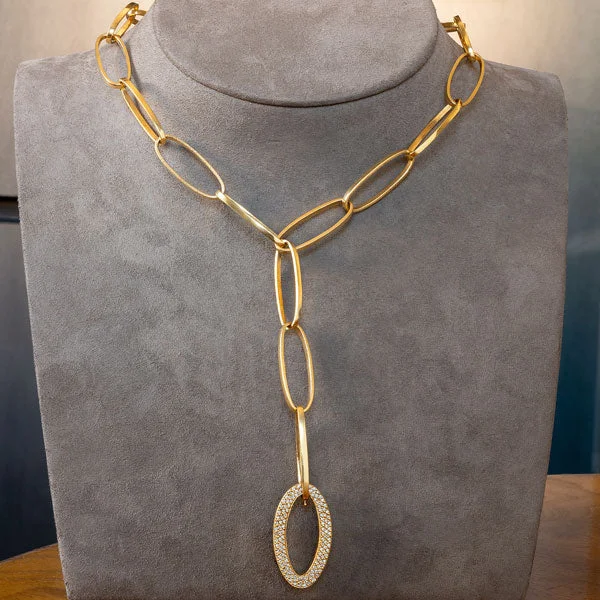 Vintage Diamond Chain Necklace