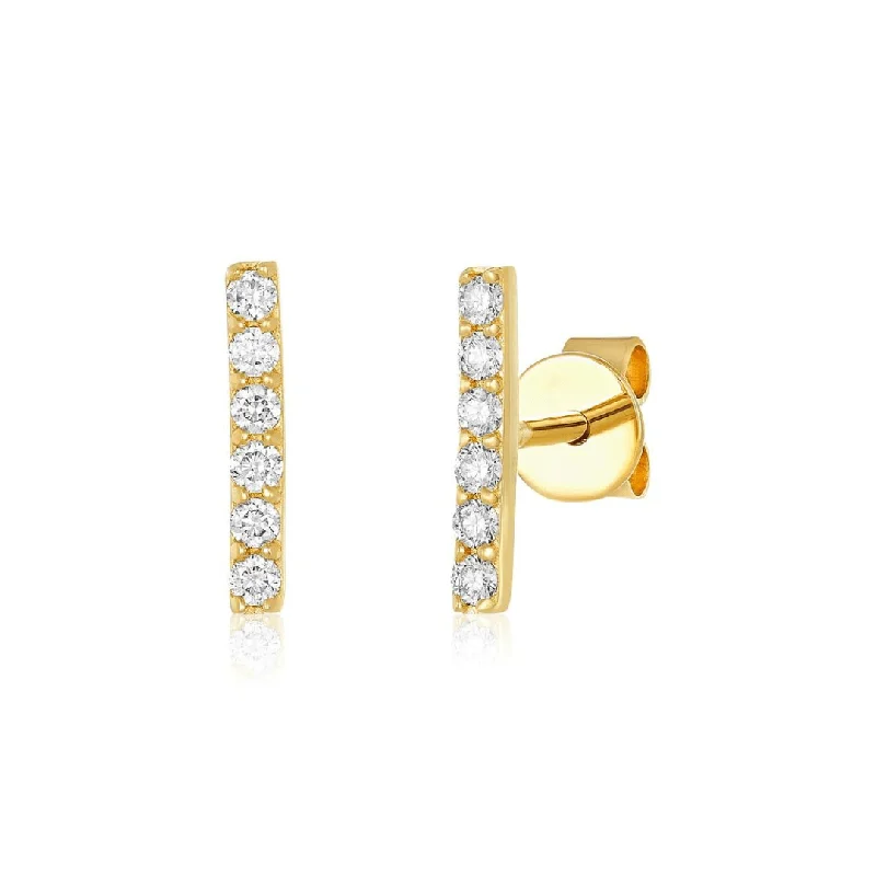 Classic Diamond Bar Studs