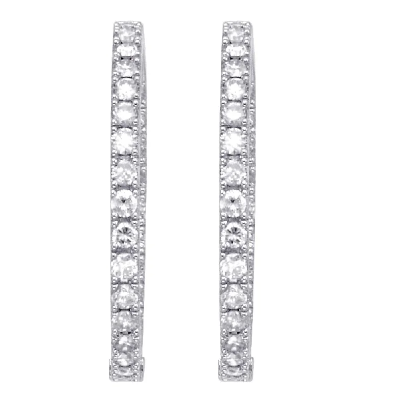 Diamond Hoop Earrings