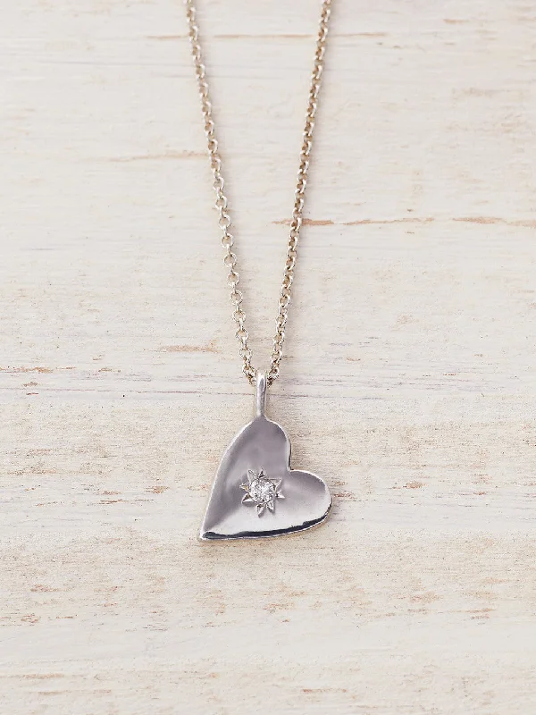 Shooting Star Heart Necklace