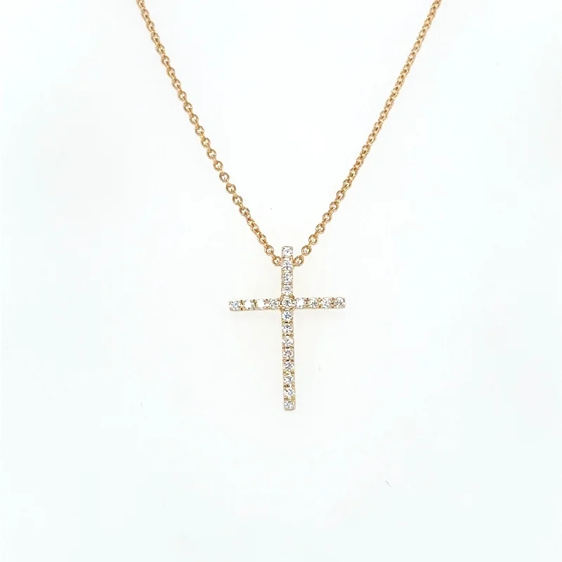 Yellow Gold Cross Necklace