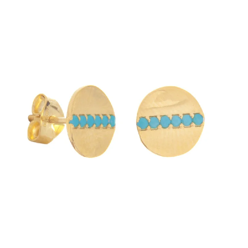 Gold Circle Earrings