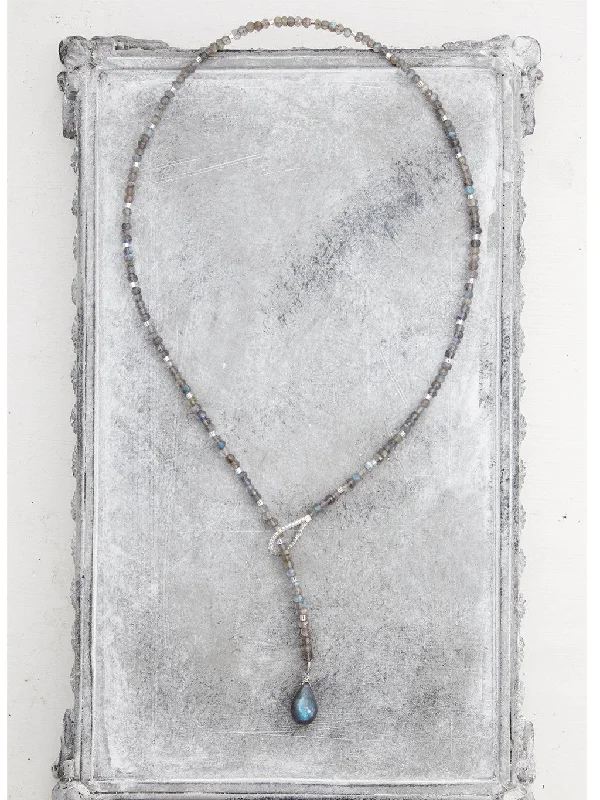 Labradorite Lariat Necklace