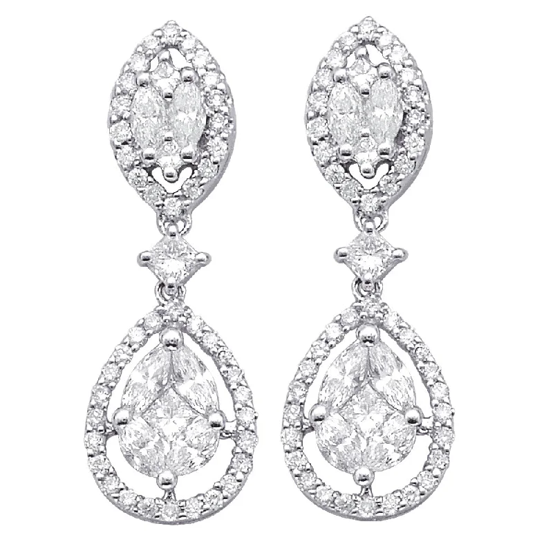 Diamond Drop Earrings