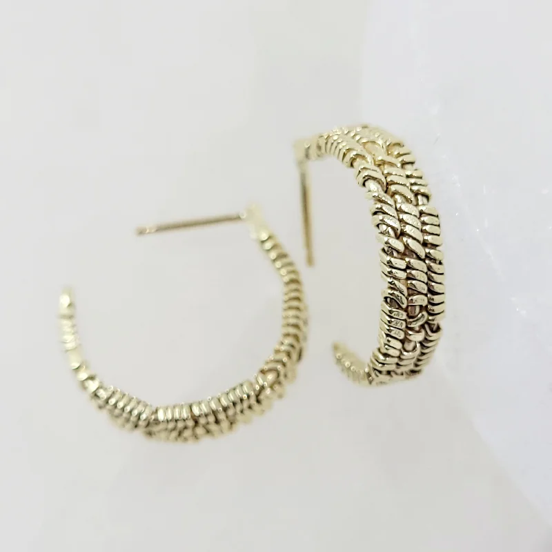 Ion Hook Silver Earrings