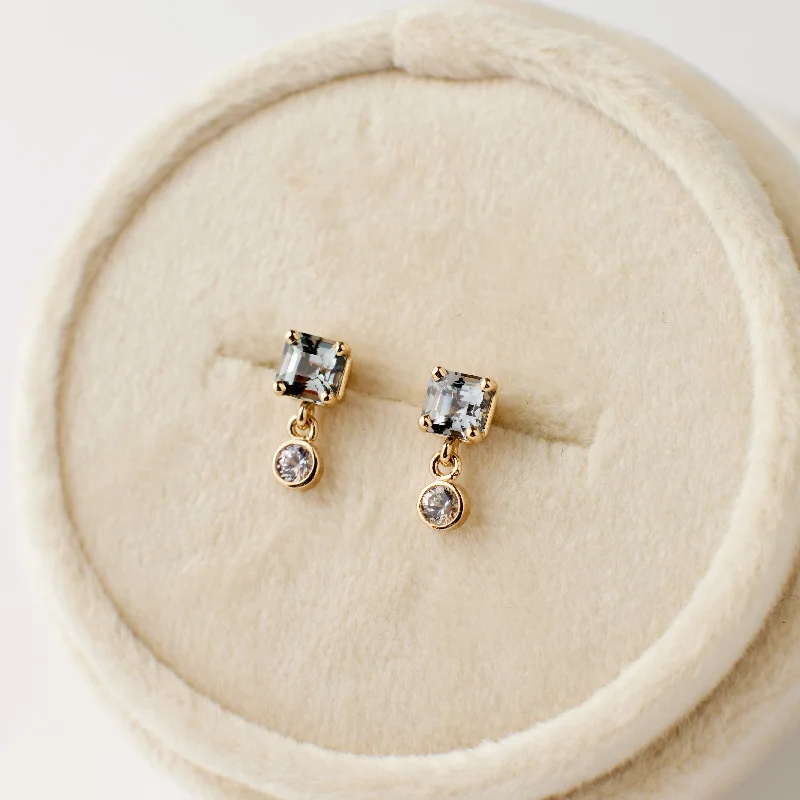 Esme Earrings - Spinel + White Sapphire