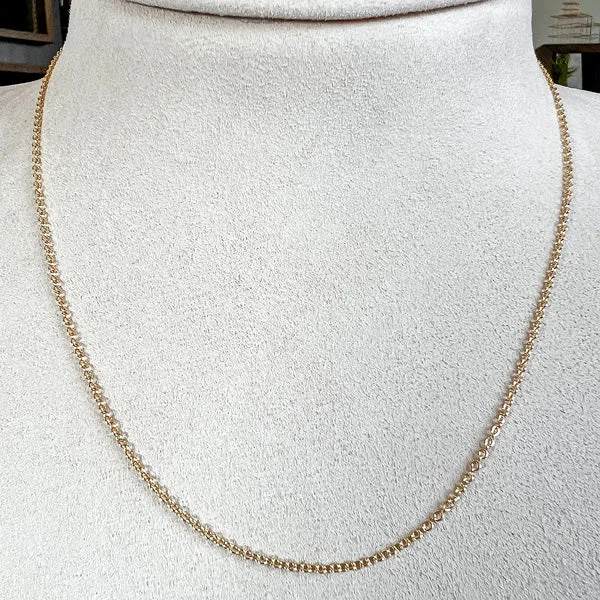 14k Yellow Gold Cable Chain