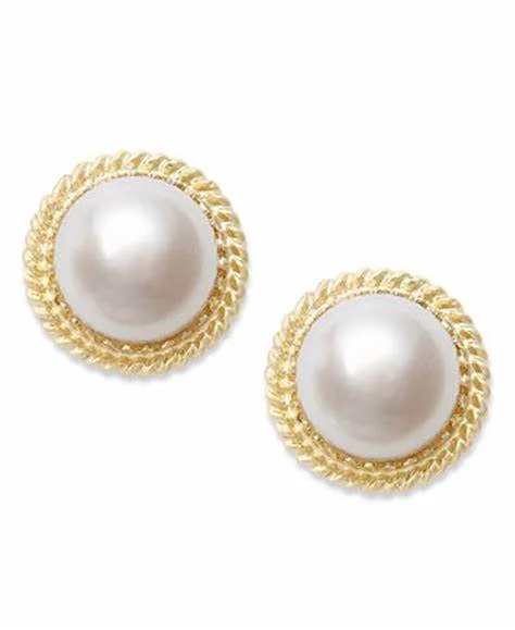 Pearl Stud Earrings