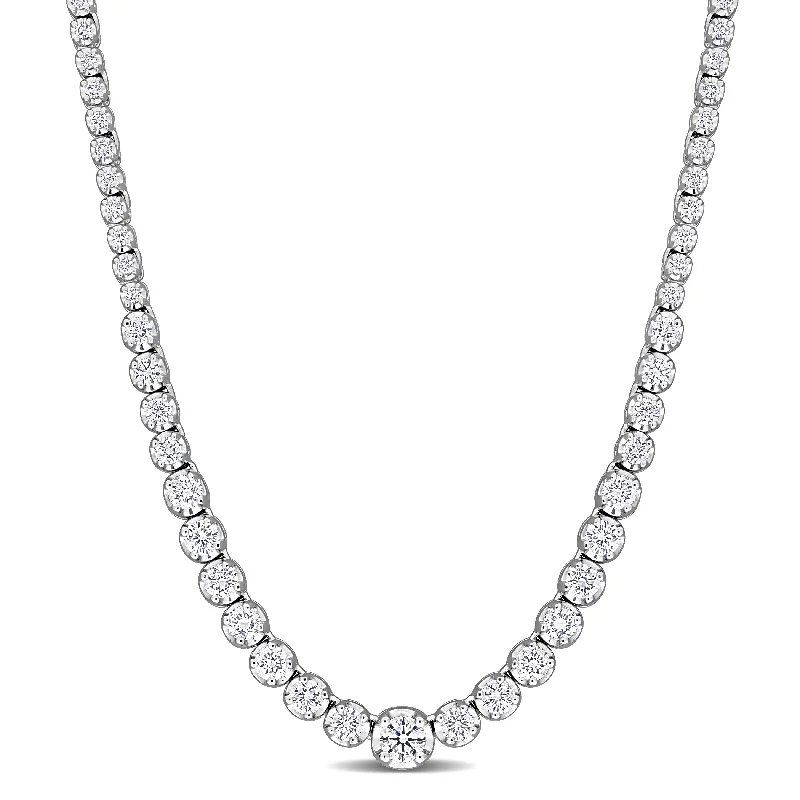 Created Forever 2ct TW Lab-Grown Diamond Necklace 14k White Gold-33.5 in