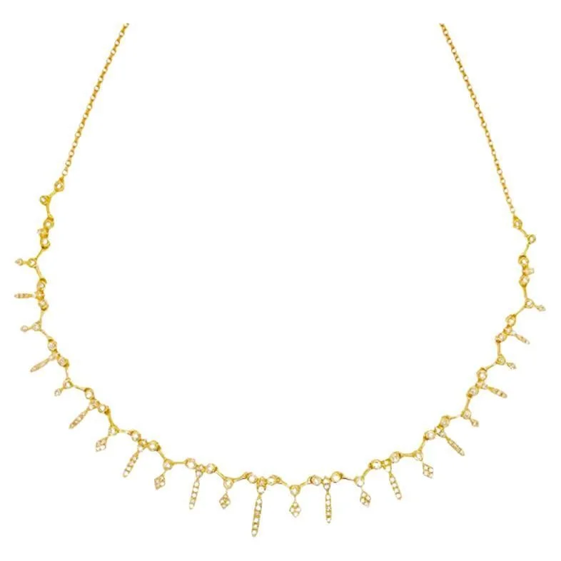 Diamond Fringe Necklace