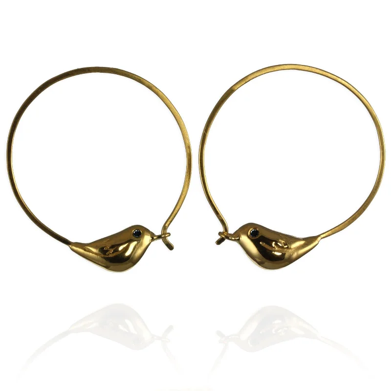 Sparrow Hoop Earrings