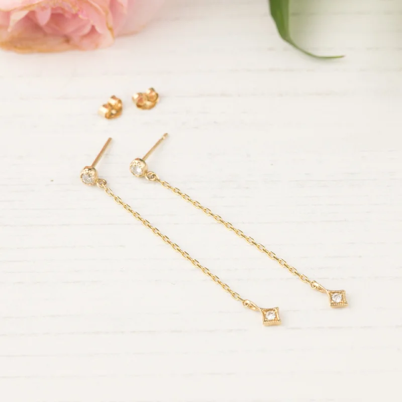 Dahlia & Star Drop Earrings