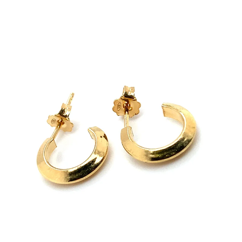 Golden Small Hoop Earrings