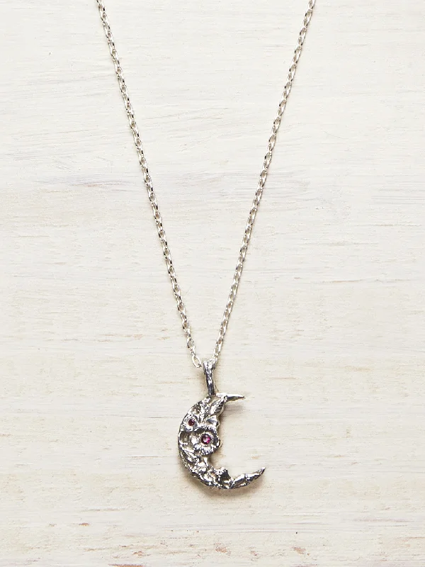 Ruby Moon Garden Necklace