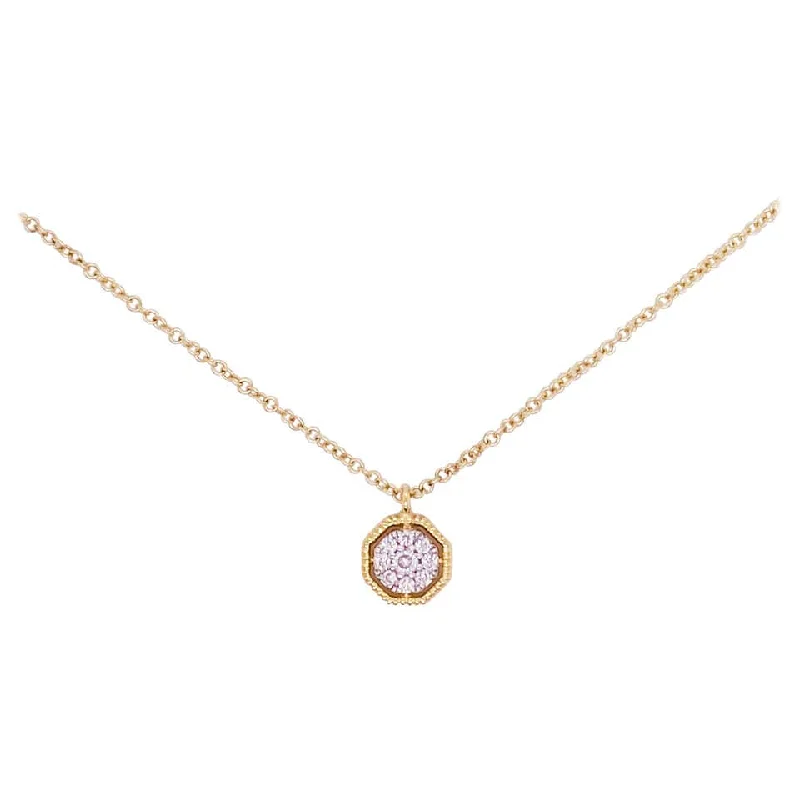 Gold Pave Diamond Necklace