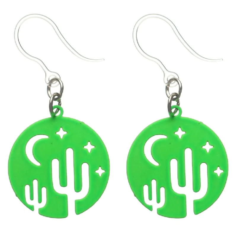 Night Desert Dangles Hypoallergenic Earrings for Sensitive Ears Made with Plastic Posts