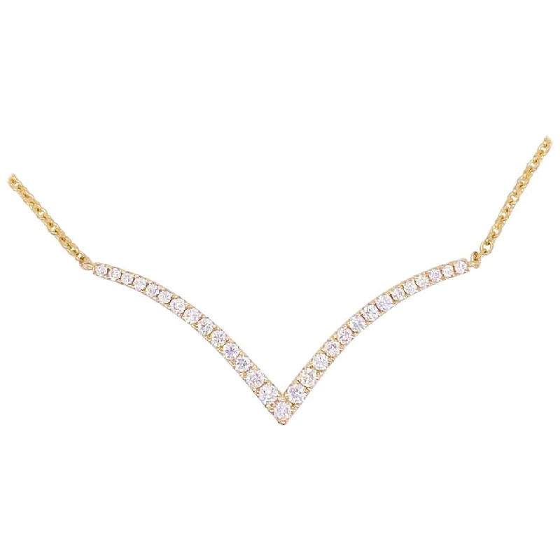 Diamond V Necklace