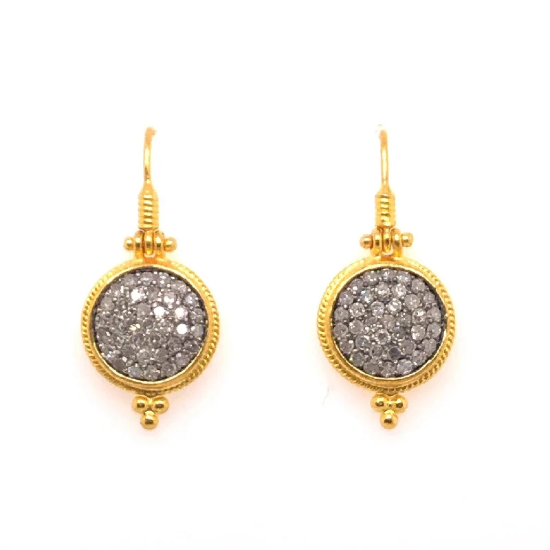 24K Diamond Earrings