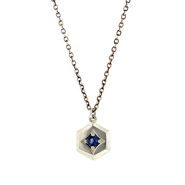 Hex Sapphire Necklace- Heirloom by Doyle & Doyle