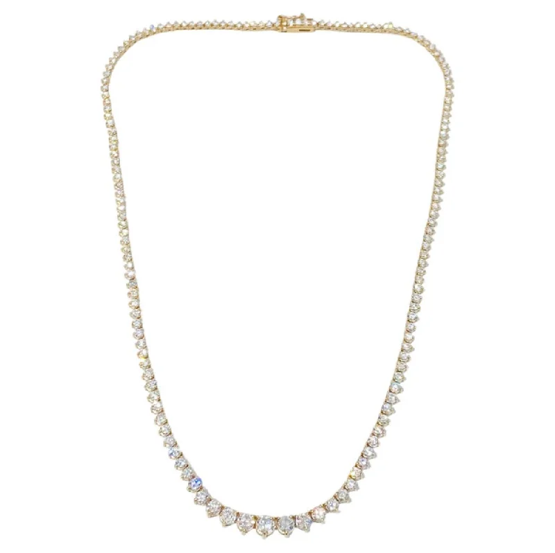 10 Carat Diamond Riviera Tennis Necklace