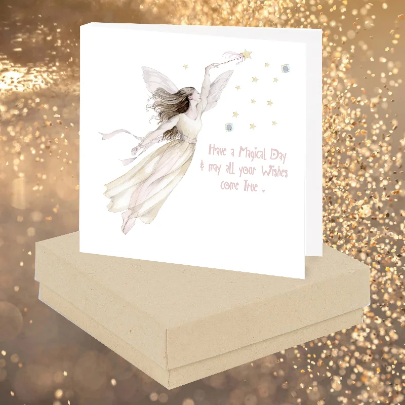 Magical Fairy Sterling Silver Stud Earrings - Boxed Gift Card Included