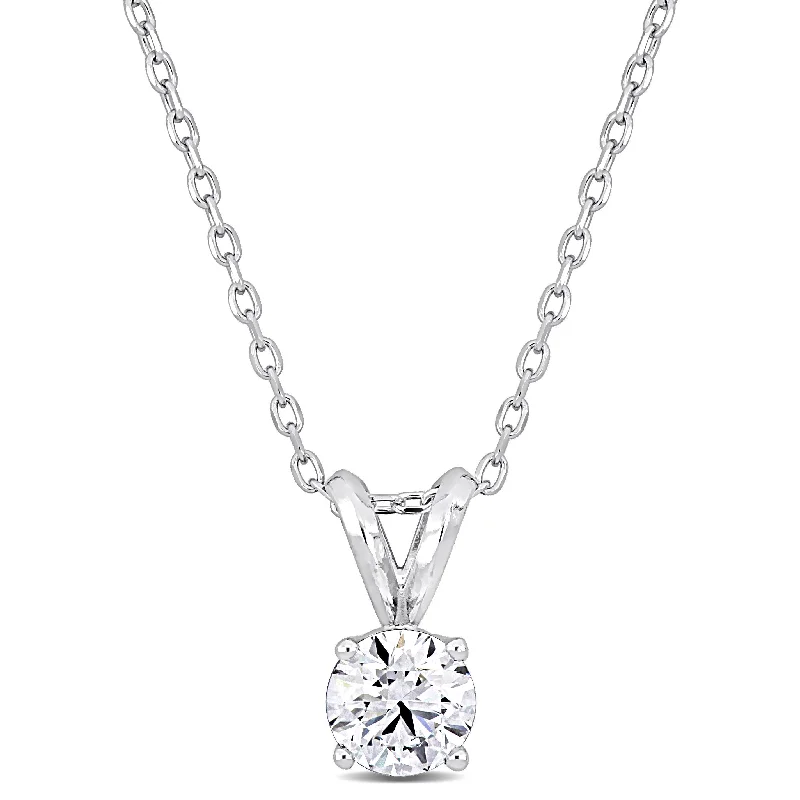 Created Forever 3/4ct TDW Lab-Grown Diamond Solitaire Necklace Platinum-18 in