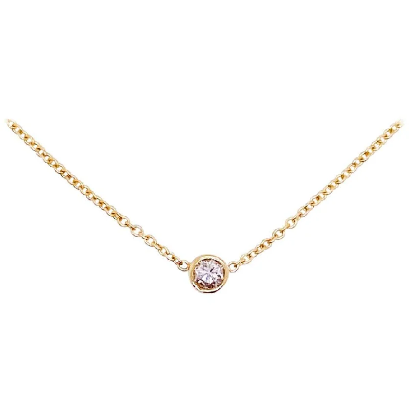 .12 Carat Diamond Bezel Necklace