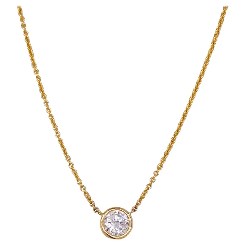 Half Carat Diamond Solitaire Necklace