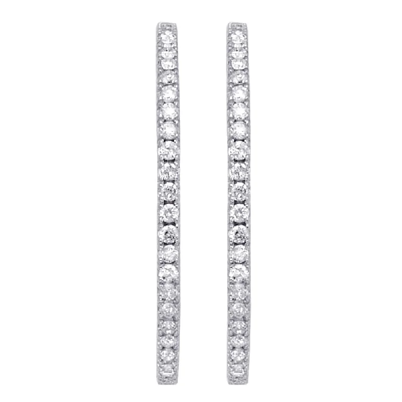 Diamond Hoop Earrings