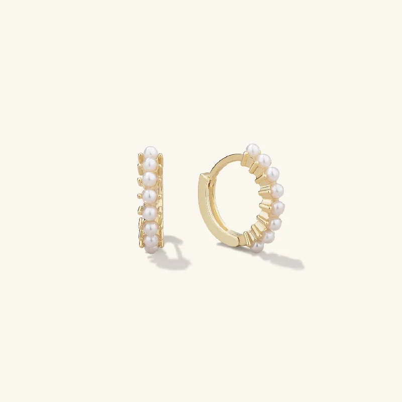 The Pearl-fect Freshwater Pearl Hoop Earrings