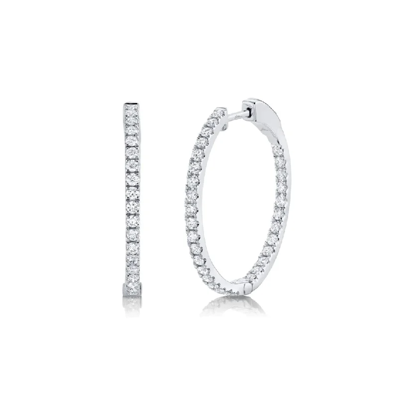 Inside Out Diamond Hoops