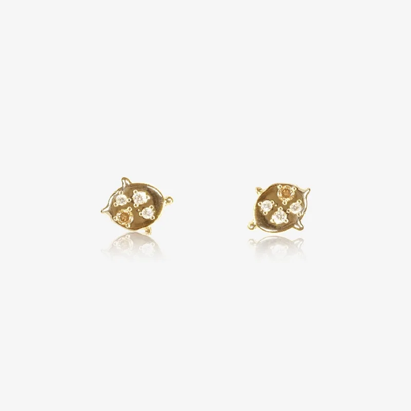 Lucky #4 Stud Earrings