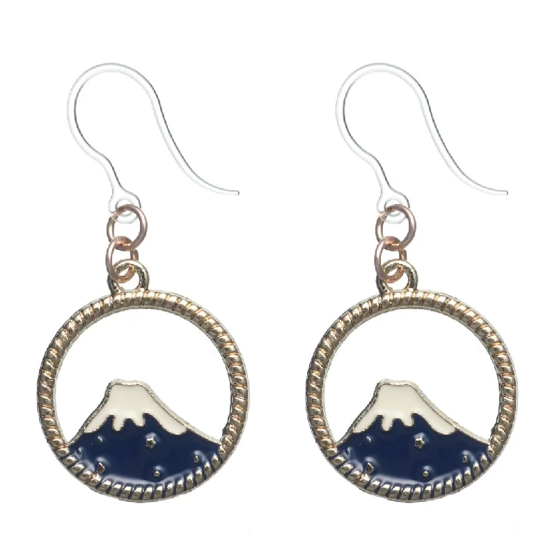 Volcano Dangles Hypoallergenic Earrings for Sensitive Ears Made with Plastic Posts