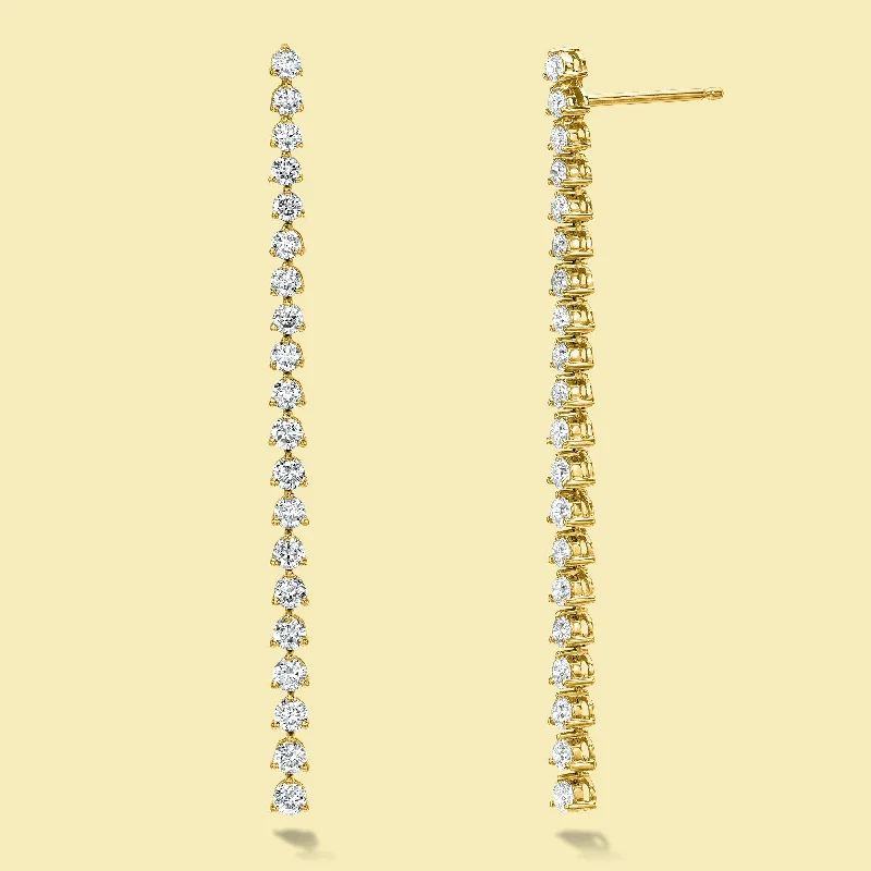 The Naomi, Dangle Drop Diamond Earrings