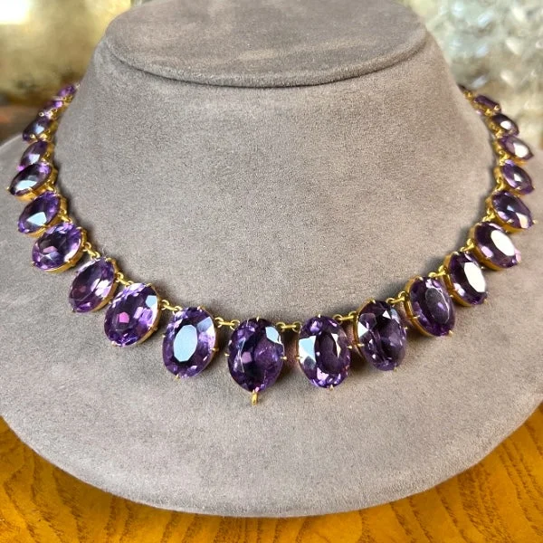 Victorian Amethyst Collar Necklace