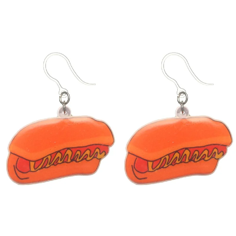 Exaggerated Junk Food Dangles Hypoallergenic Earrings for Sensitive Ears Made with Plastic Posts