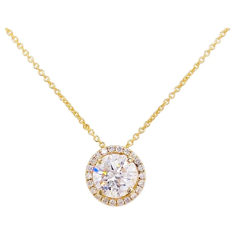 Diamond Halo Necklace